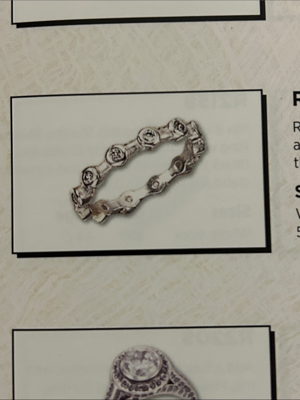 Silpada R2063 CZ Silver Bezel-Set Crystal Stackable Ring - Picture 3 of 3